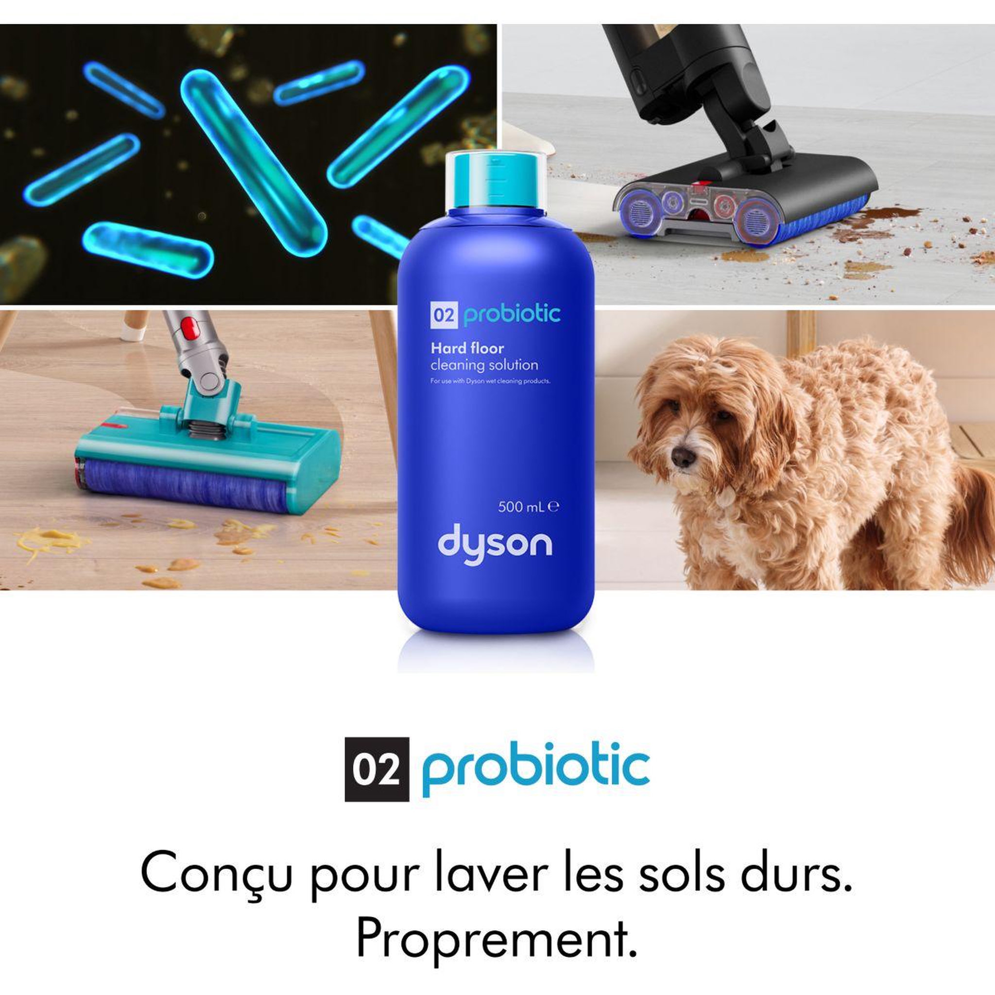 Voir la diapositive 2 : Dyson Détergent nettoyage sols durs washg1 02 probiotique