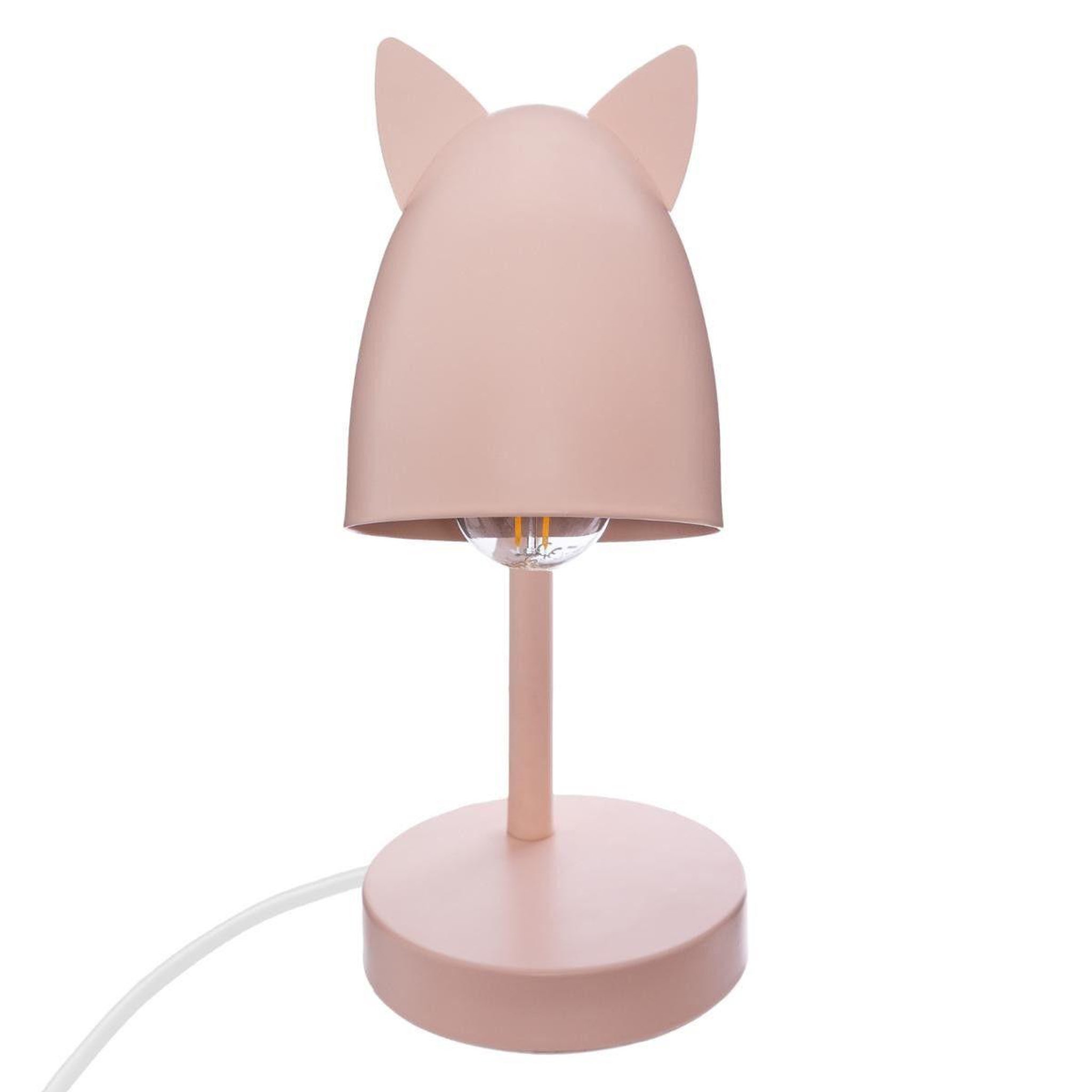 Voir la diapositive 2 : Atmosphera Kids Lampe à poser en métal  oreilles  31cm rose