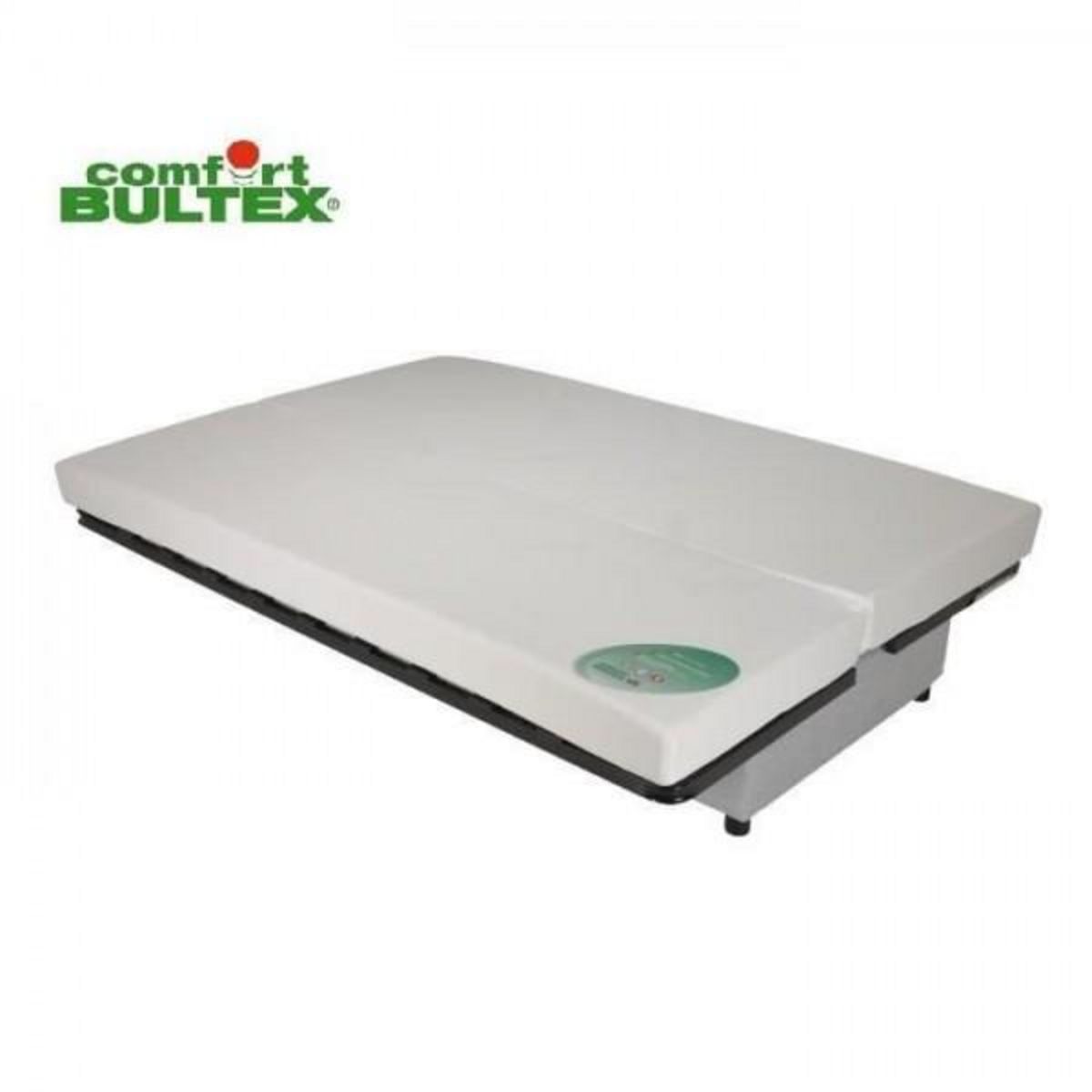 BULTEX COMFORT BULTEX Banquette clic-clac 3 places -Tissu noir - Made in France - L 192 x P 95 cm - BEIJA