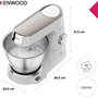 Voir la diapositive 5 : KENWOOD Robot pâtissier KVC65.009WH Titanium Chef Baker
