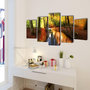 Voir la diapositive 2 : VIDAXL Set de toiles murales imprimees Foret 200 x 100 cm