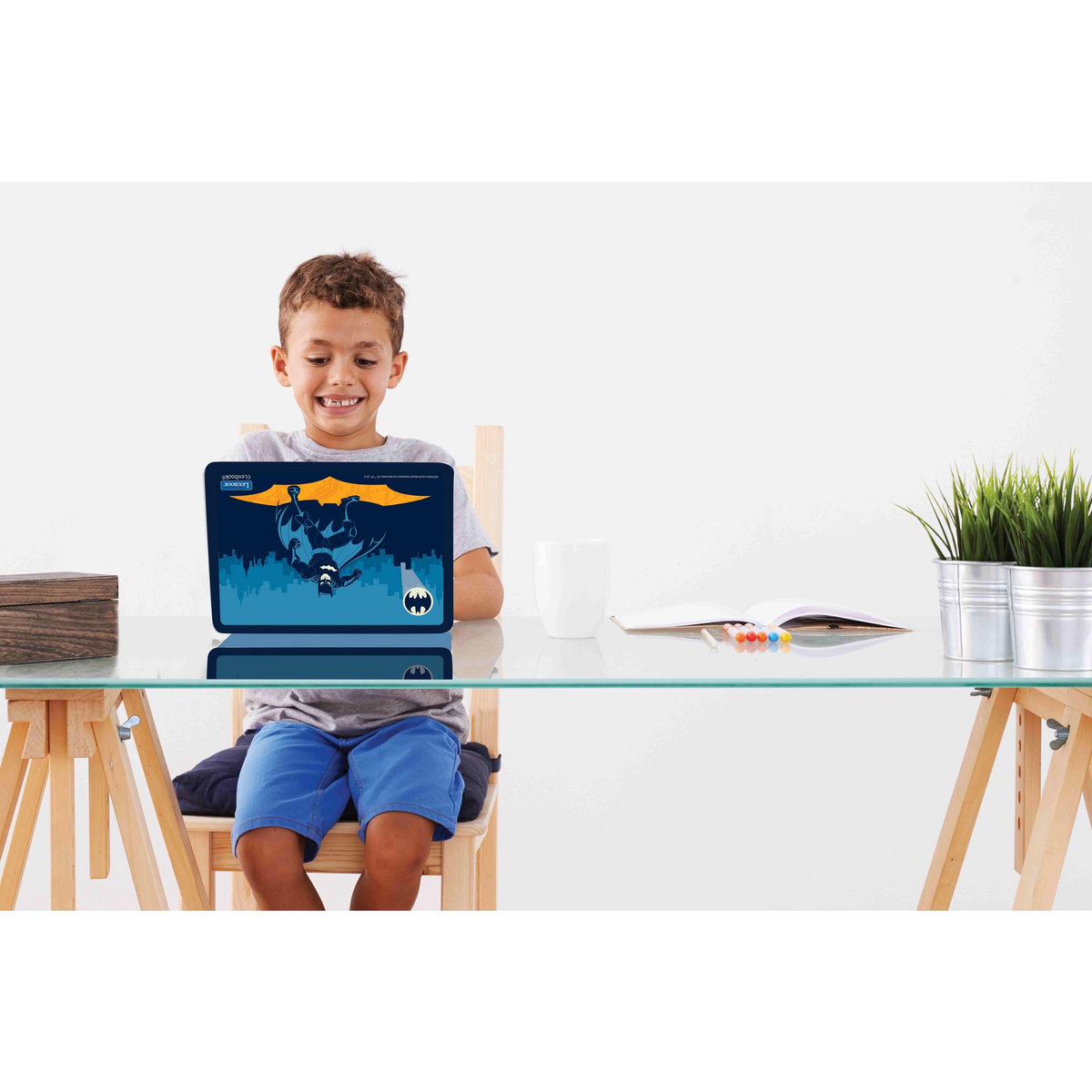 Lexibook Ordinateur portable éducatif bilingue Batman (FR/EN)