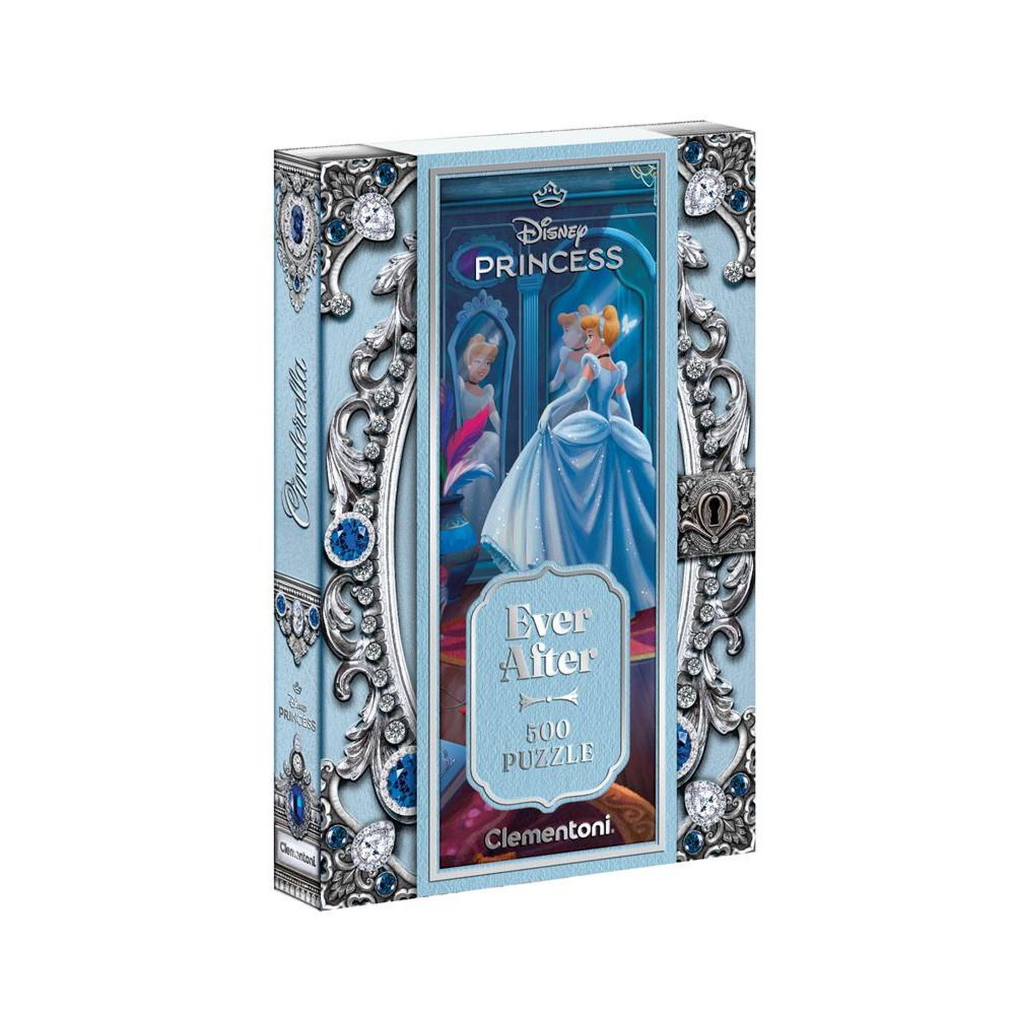 CLEMENTONI Puzzle enfant 500 pièces – Ever After Cinderella – Clementoni