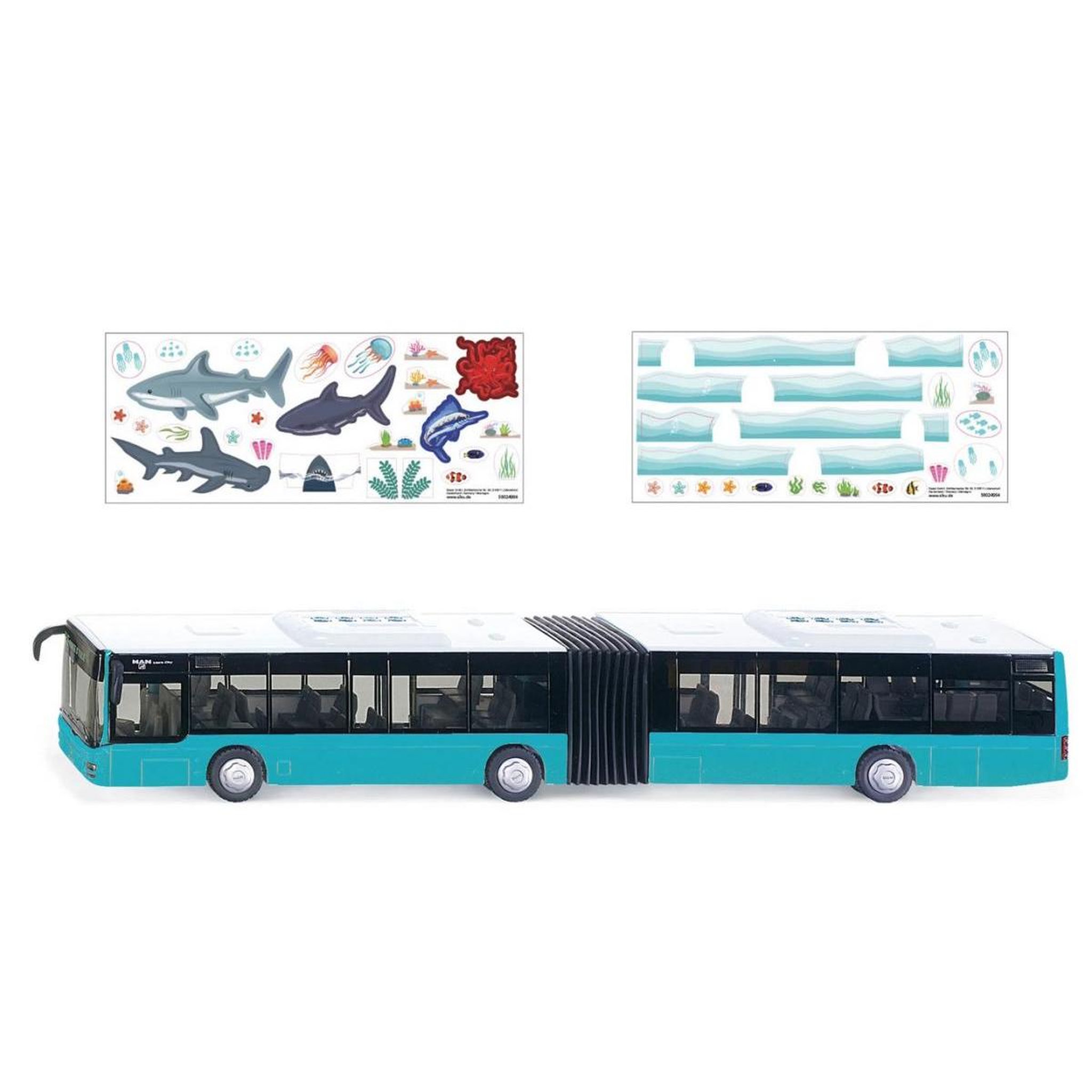 Voir la diapositive 2 : Siku Bus à soufflet nouveau modèle ave stickers