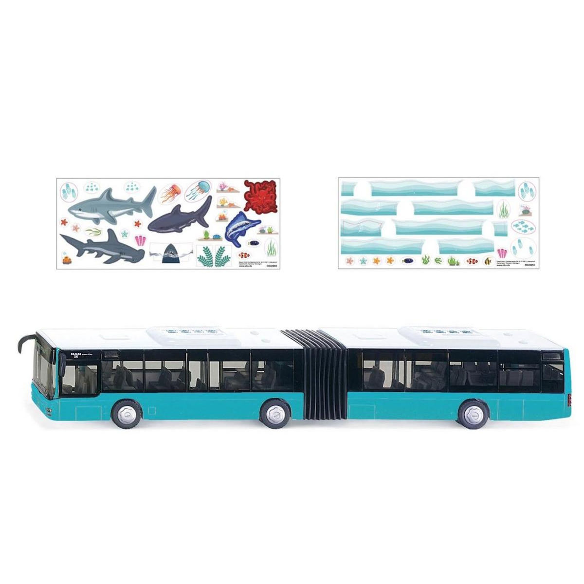 Siku Bus à soufflet nouveau modèle ave stickers