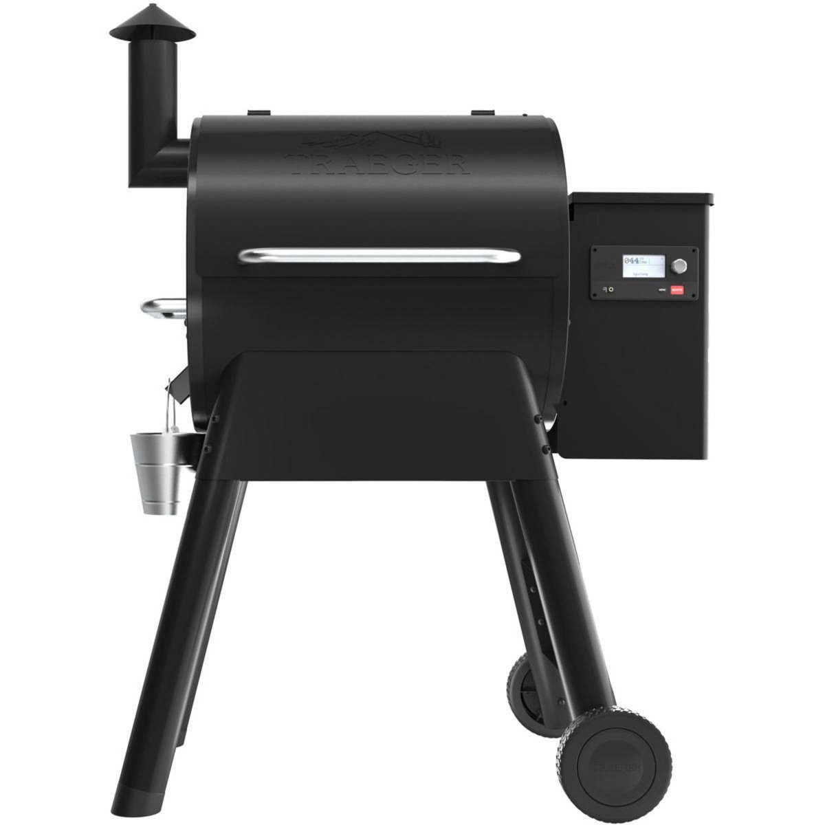TRAEGER Barbecue pellet Pro 575 noir sur chariot, grille haute 56x18 cm, grille basse 56x48 cm