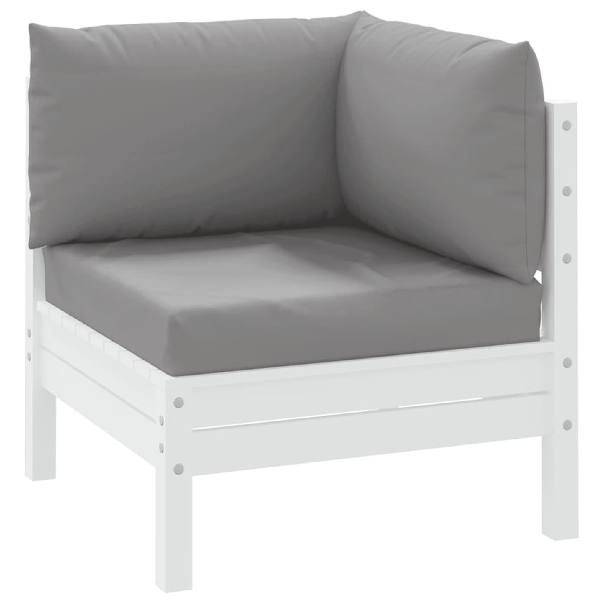Voir la diapositive 3 : VIDAXL Coussins de palette lot de 3 gris tissu oxford