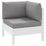 Voir la diapositive 3 : VIDAXL Coussins de palette lot de 3 gris tissu oxford