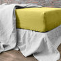 Voir la diapositive 4 : BATON ROUGE Drap housse 100% lin lavé 160gsm