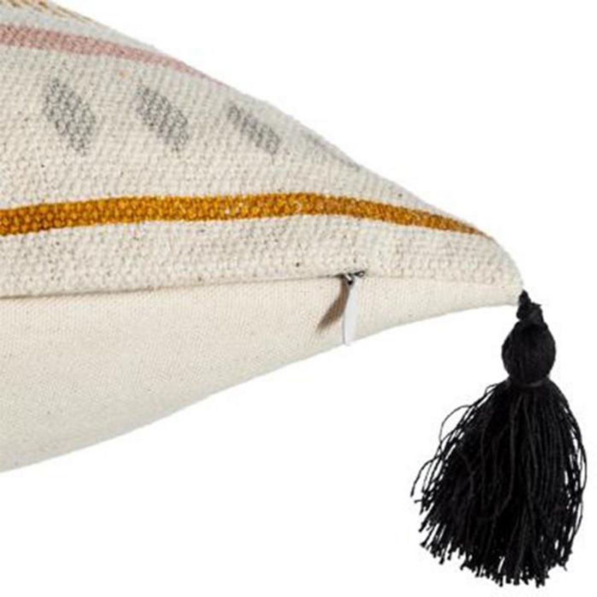 ATMOSPHERA Housse de Coussin  Rayure Perle  40x40cm Multicolore