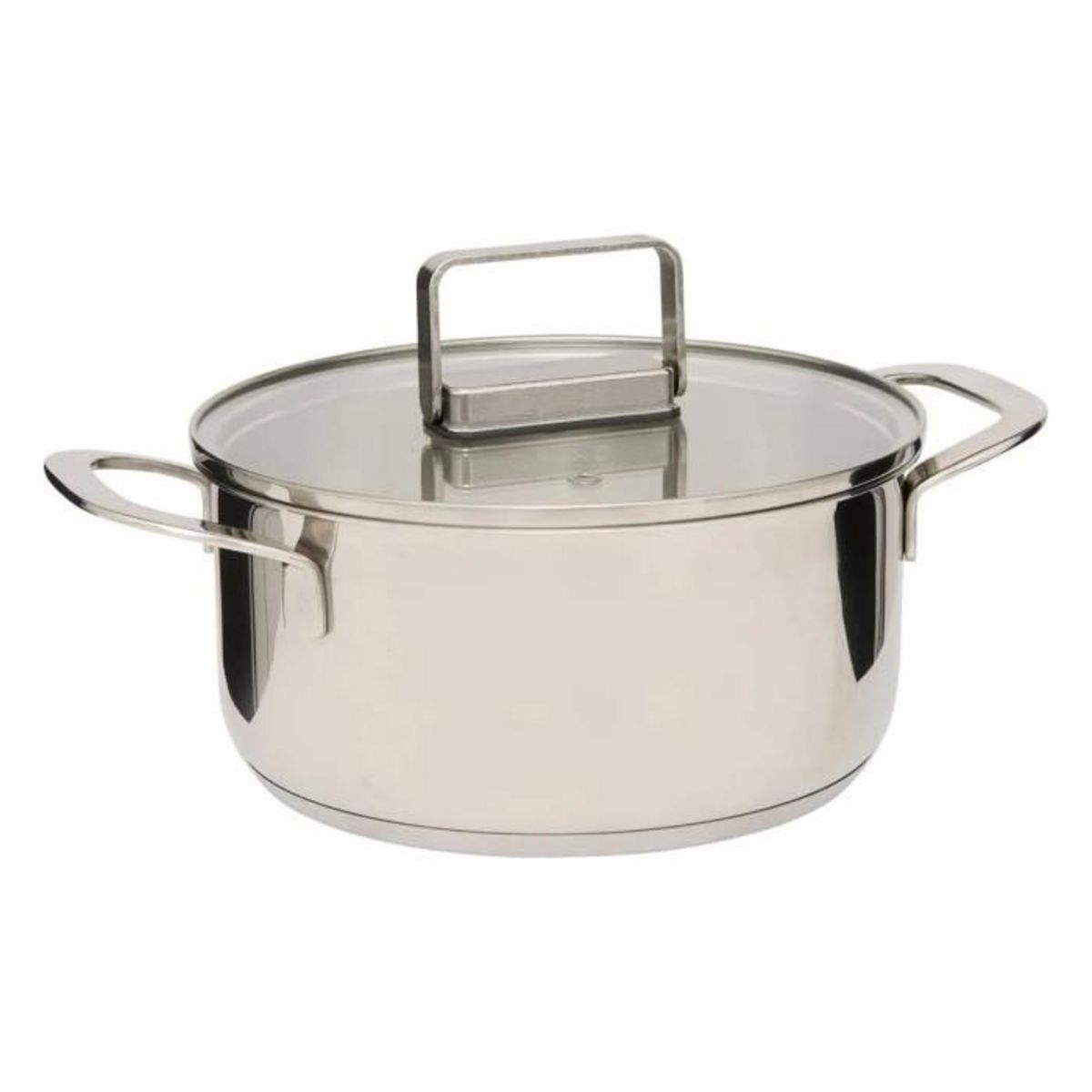 FIVE Lot de 2 Faitouts en Inox  Brillance  24cm Argent