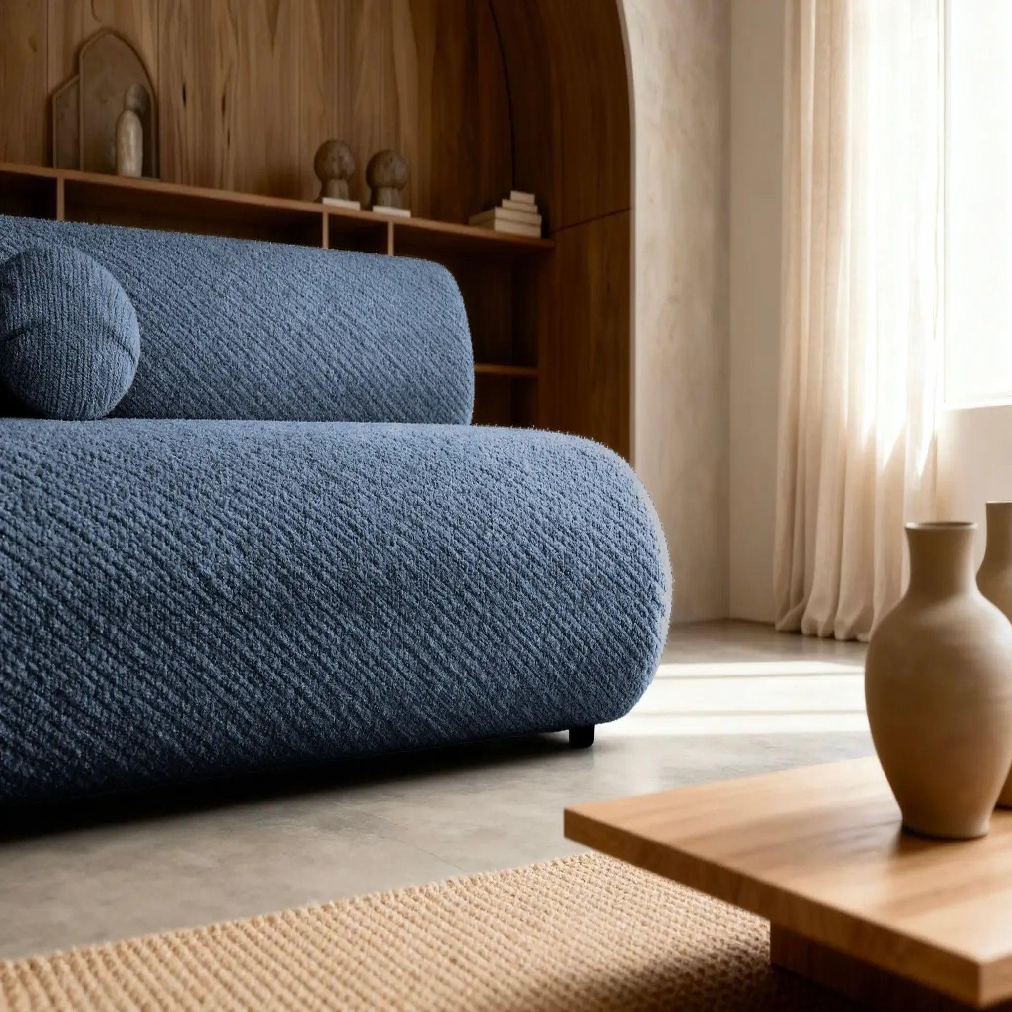 Voir la diapositive 4 : CASANOVA PARIS Levi - canapé droit convertible tissu lisse