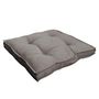 Voir la diapositive 3 : Paris Prix Coussin de Sol Uni  Panama  50x50cm Gris Clair