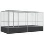 Voir la diapositive 2 : VIDAXL Voliere avec extension argente 418x207x212 cm acier