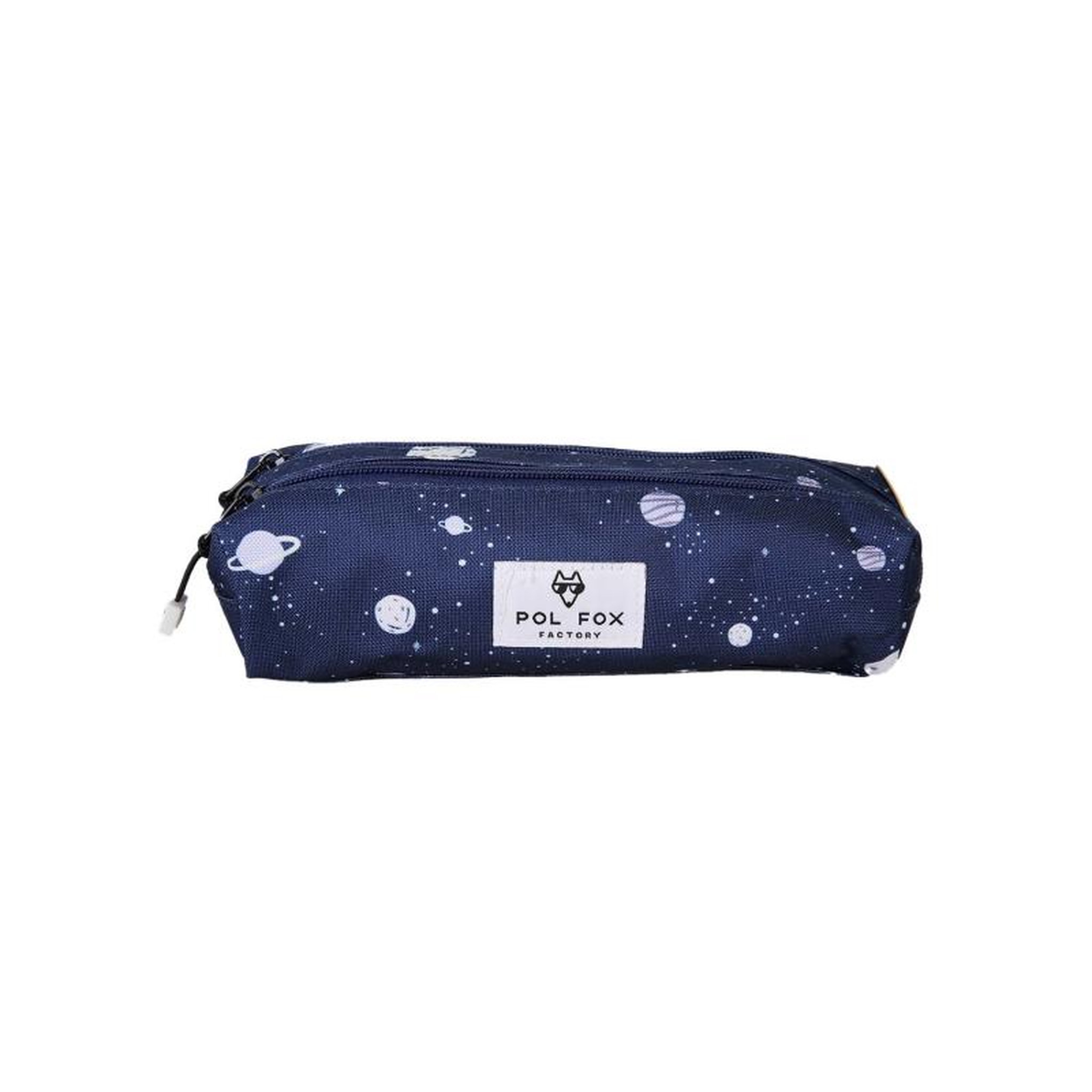 Bagtrotter POL FOX Cosmo trousse scolaire garçon 2 compartiments motif planètes bleu marine