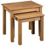 Voir la diapositive 3 : VIDAXL Tables gigognes 2 pcs Bois de pin massif Assortiment Panama