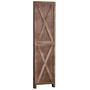 Voir la diapositive 4 : HOMCOM Paravent intérieur 4 panneaux style campagnard chic - séparateur de pièce avec croisillons - bois paulownia effet vieilli