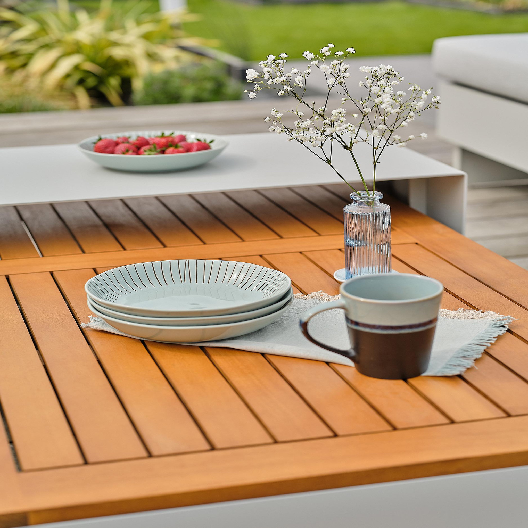 Voir la diapositive 4 : DCB GARDEN Salon de jardin d'angle (6 places)