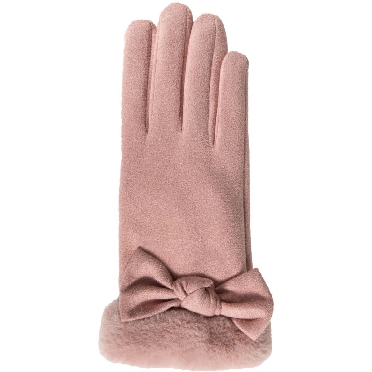 ISOTONER Gants Universel cran tactile Fourrure rose pas cher