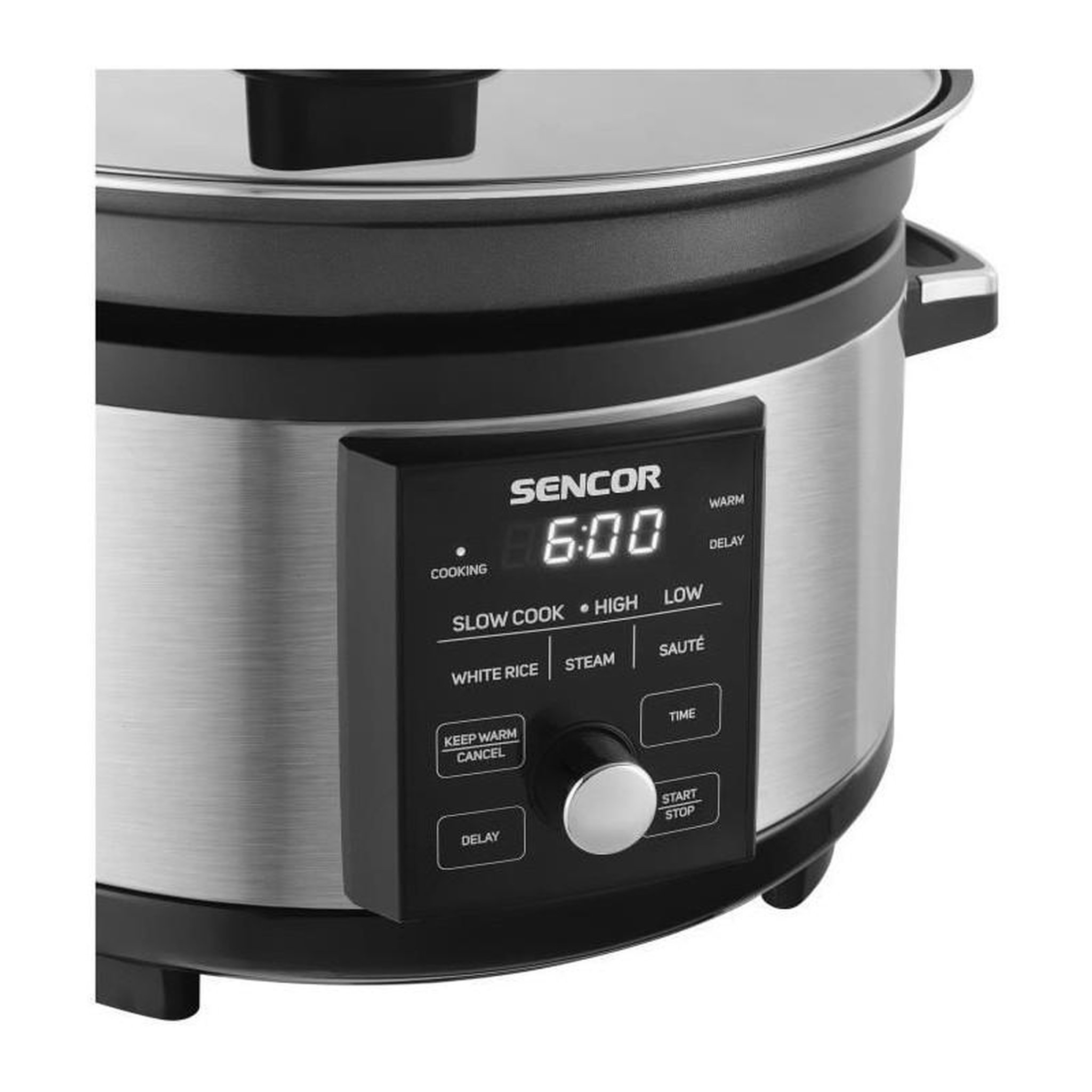Voir la diapositive 5 : SENCO Mijoteuse - SENCOR - SPR 5520SS - 5,5 L - Gris / Noir