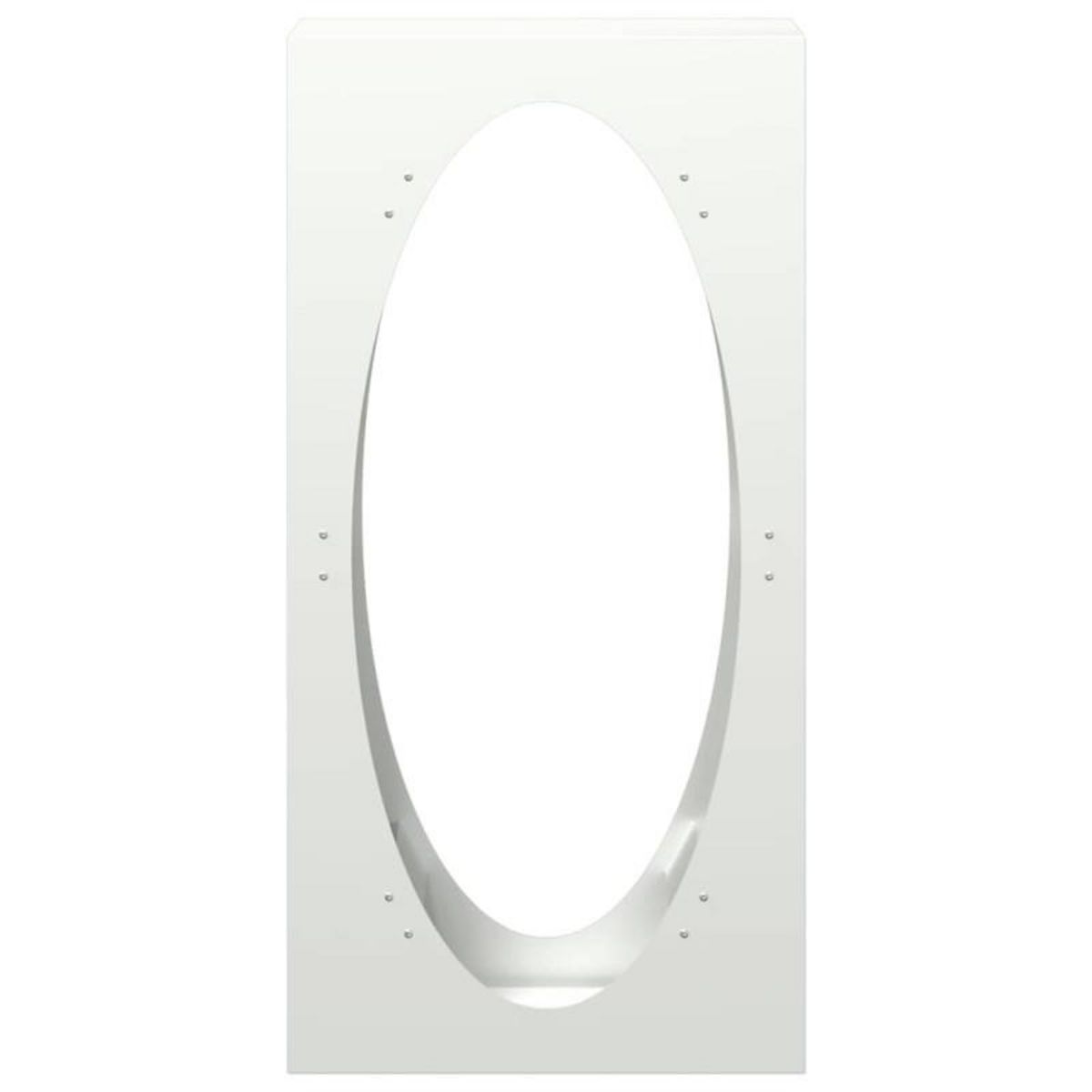 VIDAXL Portant de bois chauffage blanc 50x23x100 cm