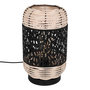 Voir la diapositive 1 : ATMOSPHERA Lampe à Poser Cylindrique  Cosy  30cm Noir & Beige
