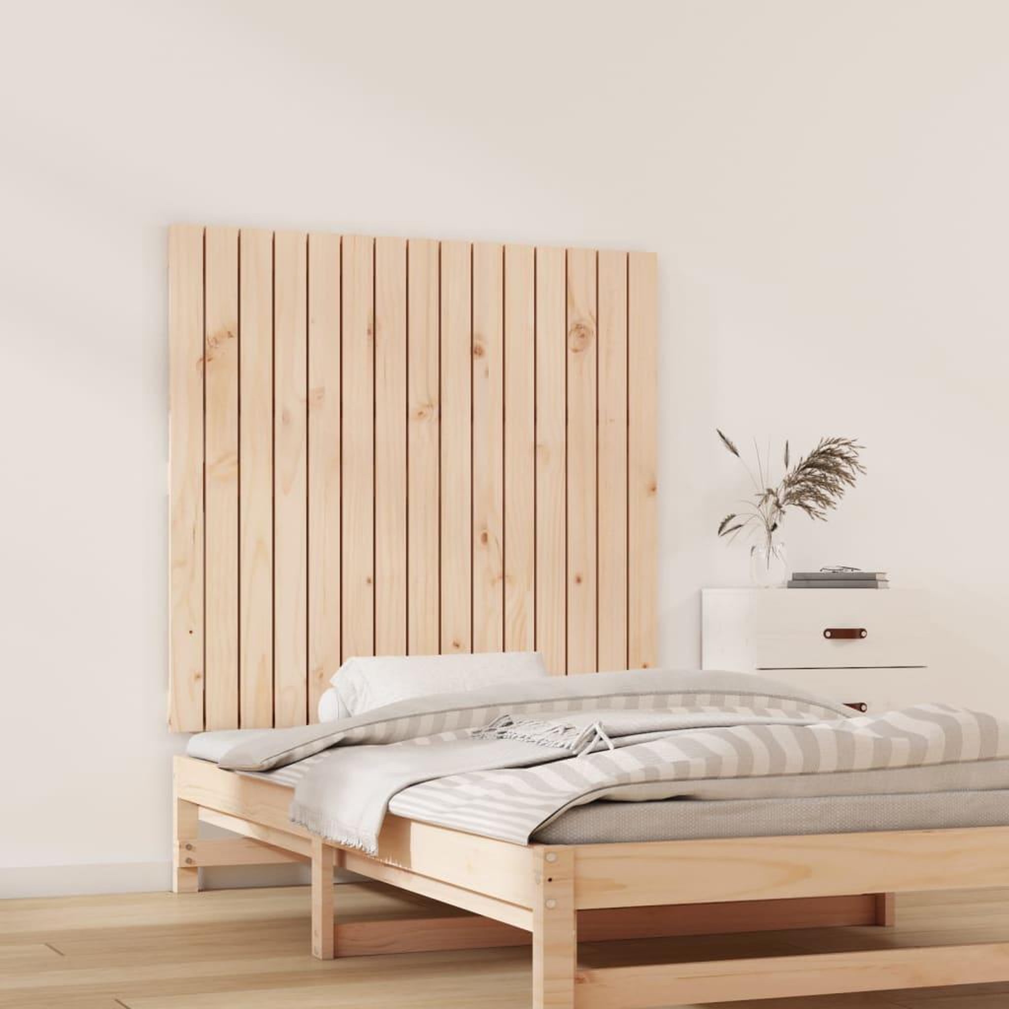 Voir la diapositive 3 : VIDAXL Tete de lit murale 95,5x3x90 cm Bois massif de pin