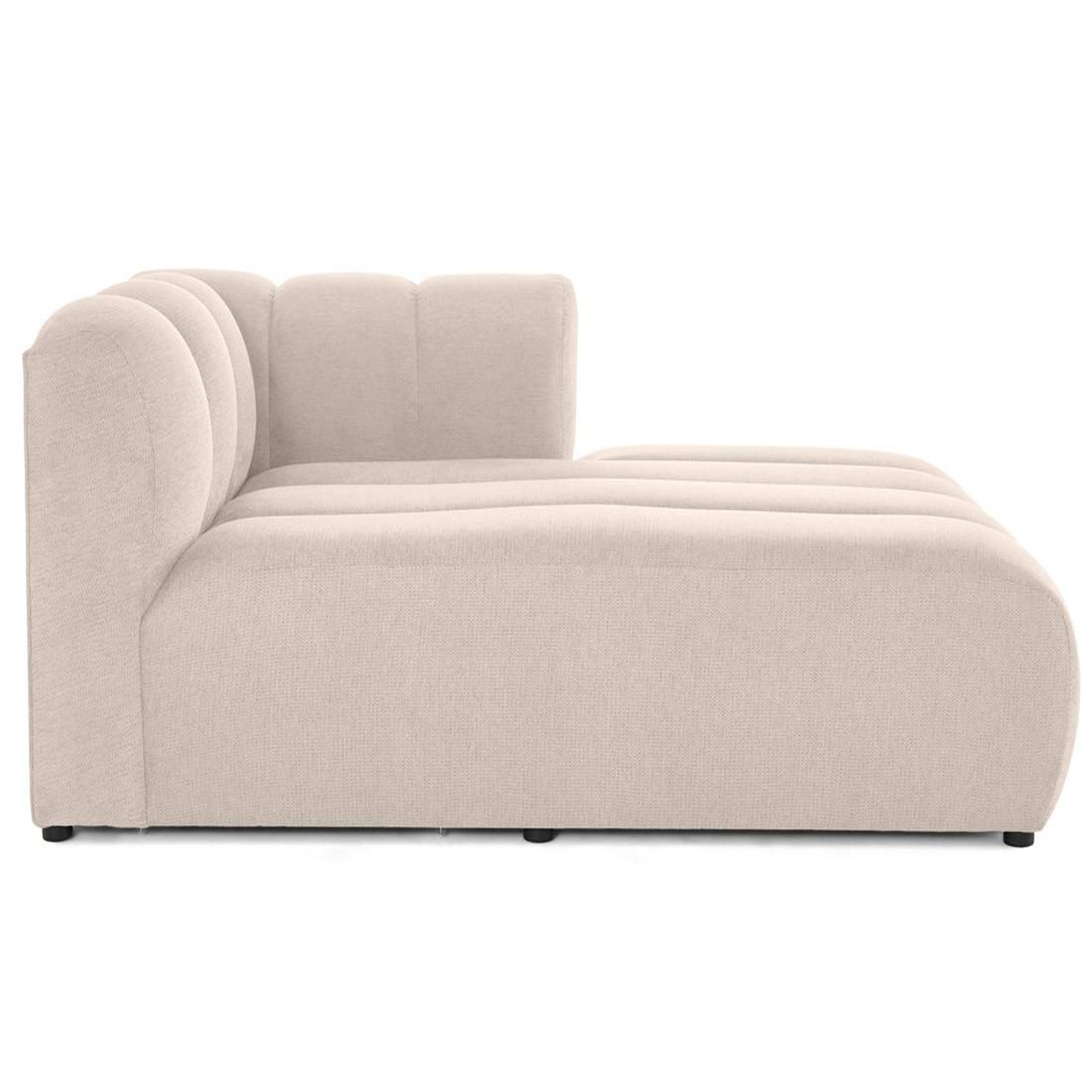 Voir la diapositive 1 : BEST MOBILIER Debbie - module d'assise méridienne droit en tissu texturé