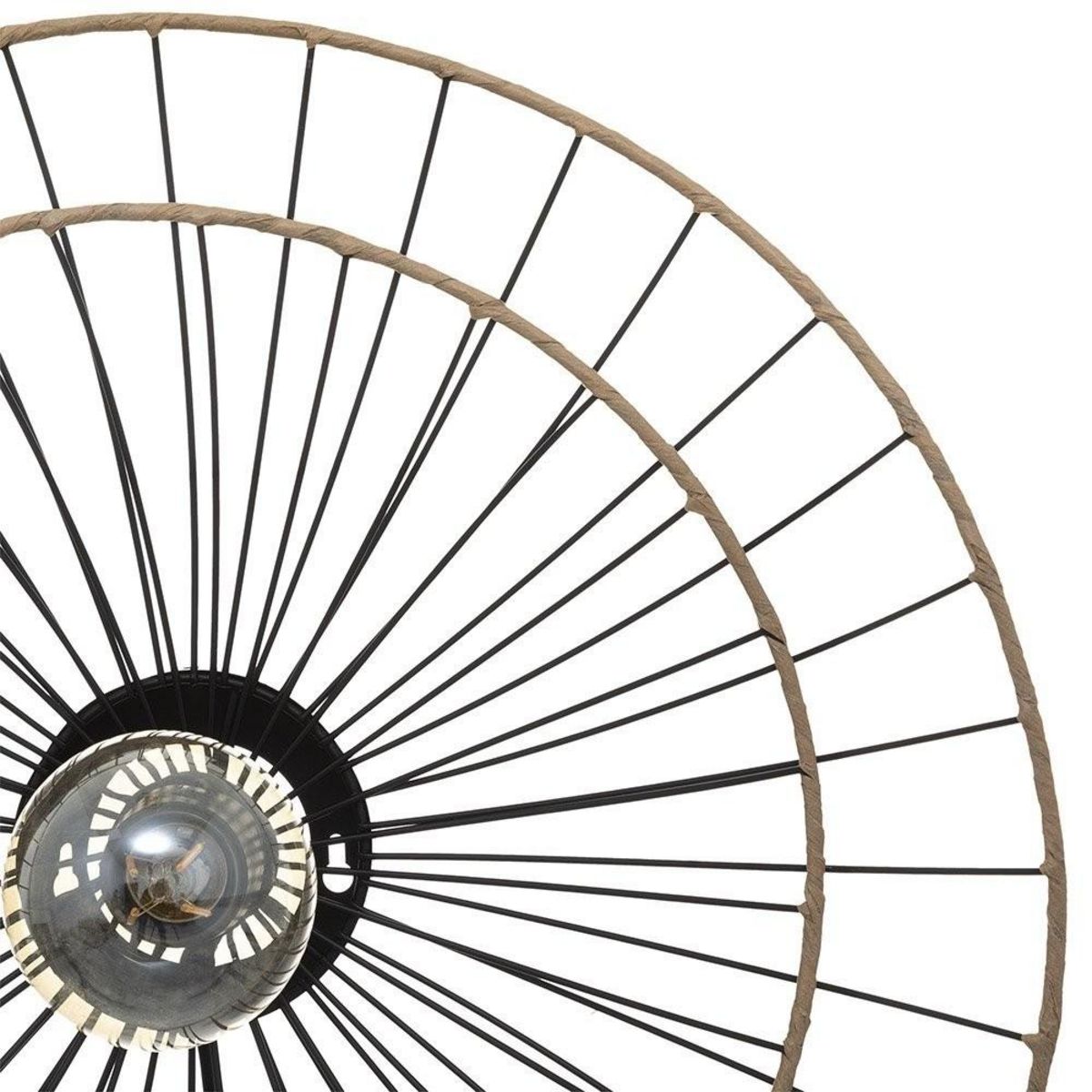 ATMOSPHERA Applique métal Alara noir D45