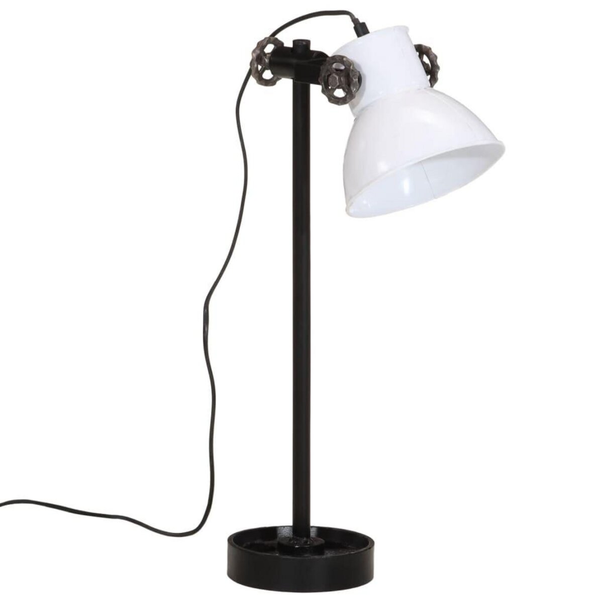 VIDAXL Lampe de bureau 25 W blanc 15x15x55 cm E27