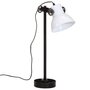 Voir la diapositive 2 : VIDAXL Lampe de bureau 25 W blanc 15x15x55 cm E27