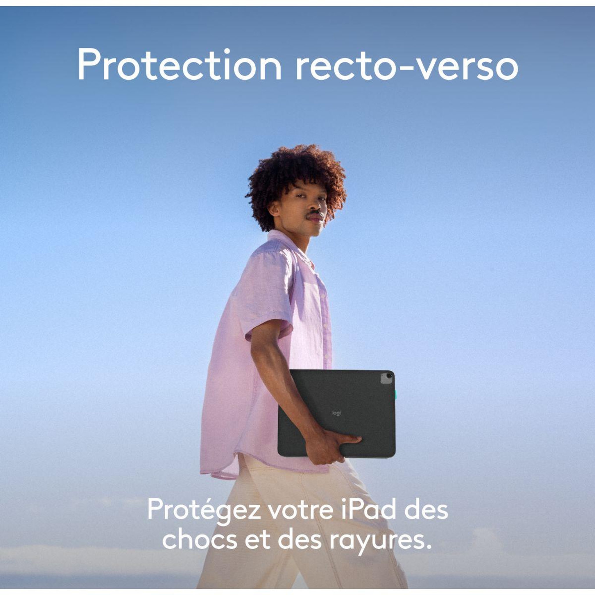Voir la diapositive 4 : Logitech Etui FLIP FOLIO 13 GRAPHITE IPAD PRO/AIR