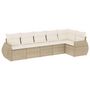 Voir la diapositive 2 : VIDAXL Salon de jardin avec coussins 6 pcs beige resine tressee