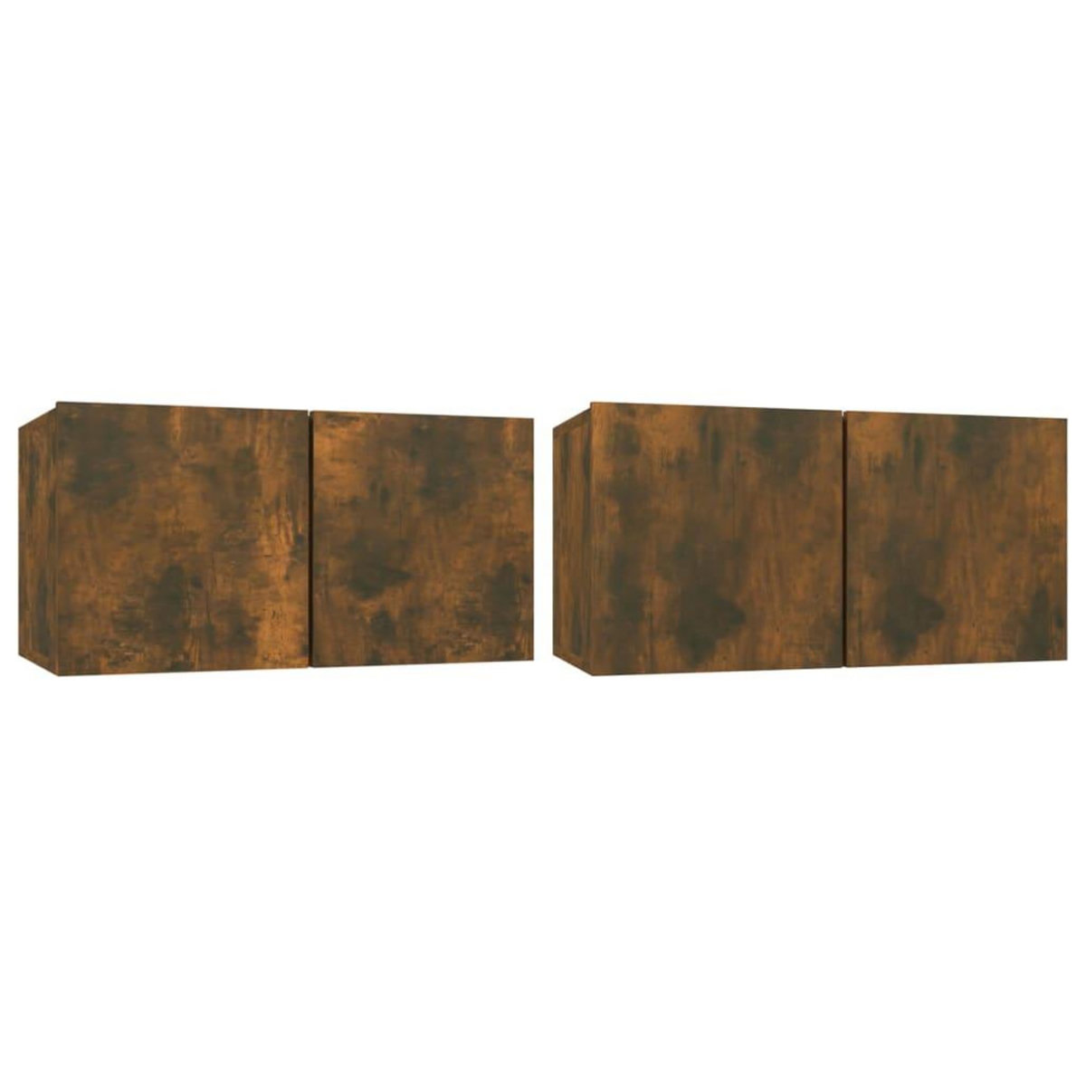 VIDAXL Ensemble de meubles TV 4 pcs Chene fume Bois d'ingenierie