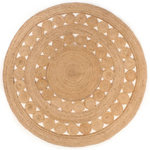 VIDAXL Tapis Design tresse Jute 240 cm Rond