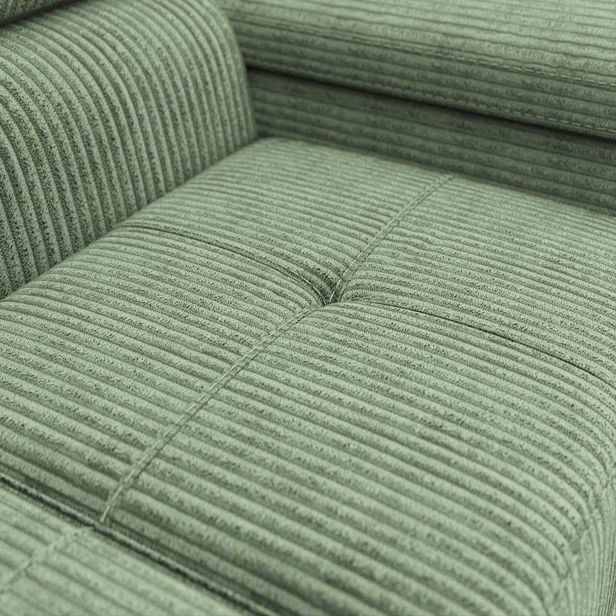 Voir la diapositive 4 : BEST MOBILIER Pablo - canapé droit 2 places avec têtières ajustables - en velours côtelé
