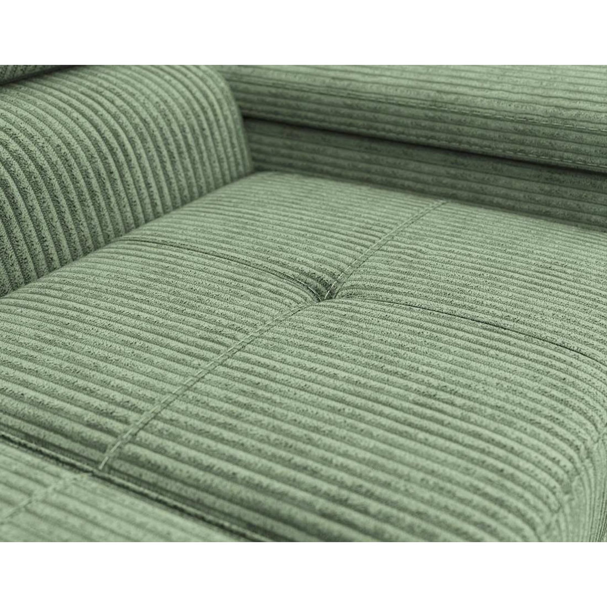 BEST MOBILIER Pablo - canapé droit 2 places avec têtières ajustables - en velours côtelé