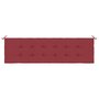 Voir la diapositive 4 : VIDAXL Coussin de banc de jardin rouge bordeaux 180x50x3 cm