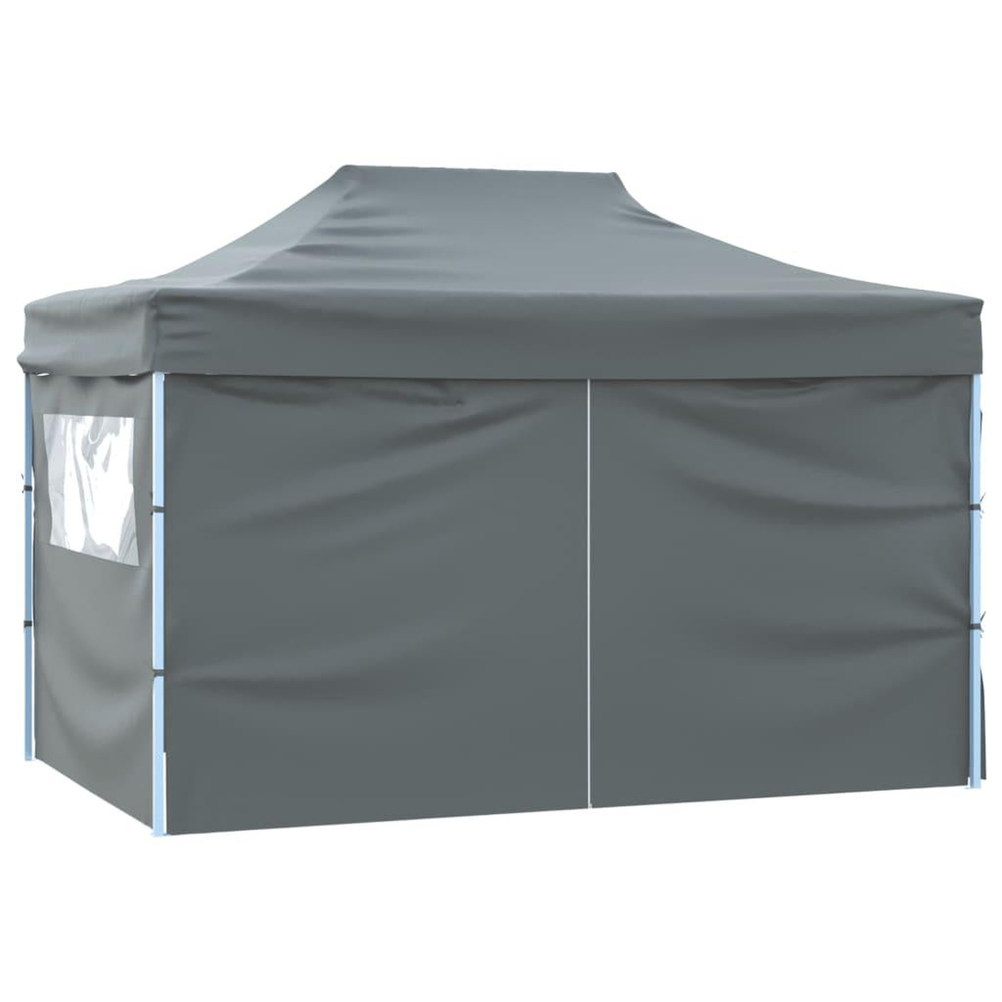 Voir la diapositive 3 : VIDAXL Tente de reception pliable avec 4 parois 3x4 m Acier Anthracite