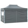 Voir la diapositive 3 : VIDAXL Tente de reception pliable avec 4 parois 3x4 m Acier Anthracite