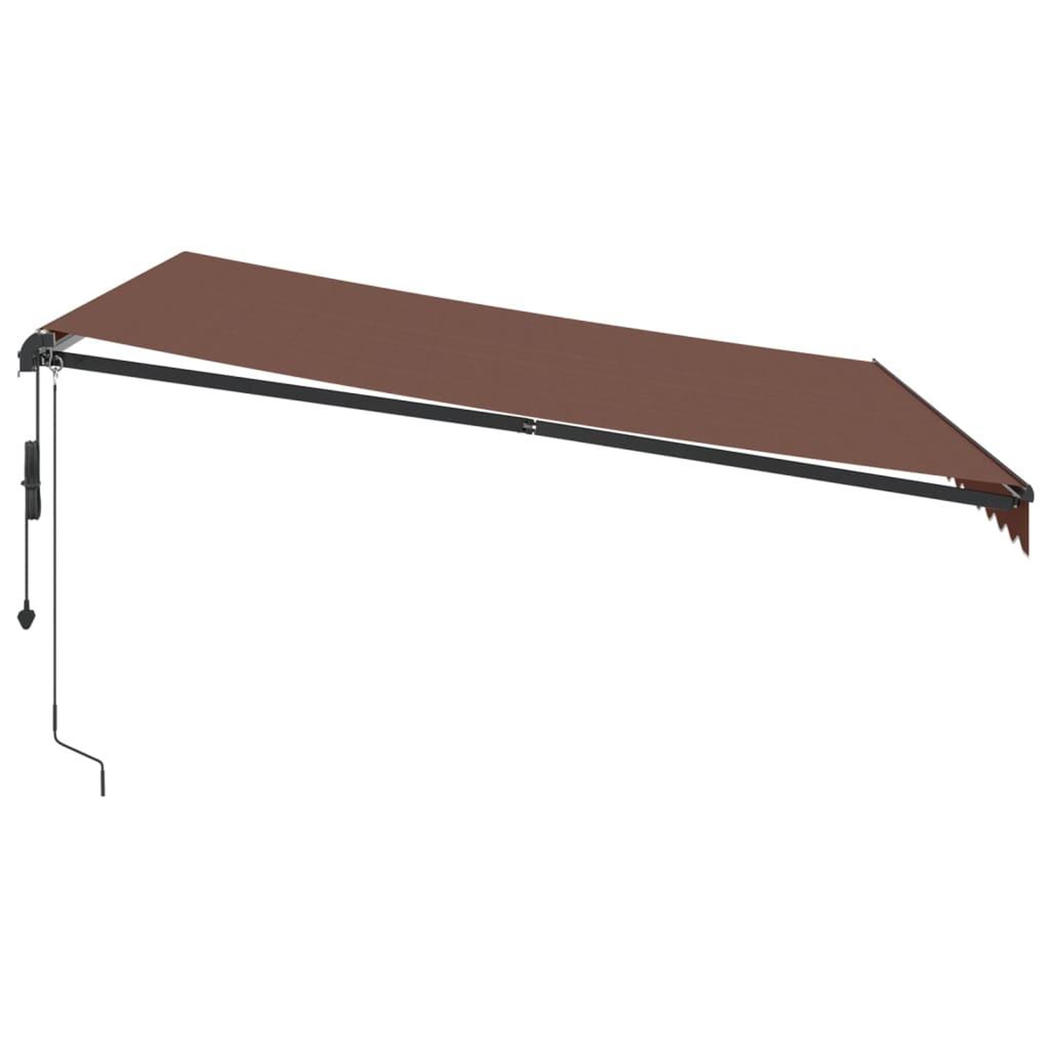 Voir la diapositive 5 : VIDAXL Auvent retractable automatique avec LED marron 400x300 cm