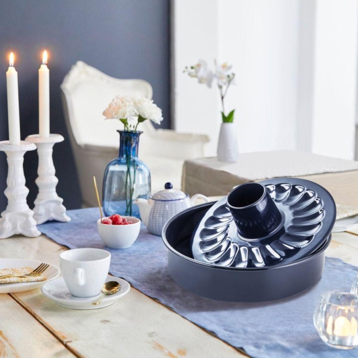 DR.OETKER Ensemble de 2 Moules à manqué et savarin double fond 26 cm Dr. Oetker Back Liebe