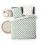 Voir la diapositive 5 : Paris Prix Parure de Lit 3 Pièces  Diane  240x220cm Vert