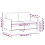 Voir la diapositive 6 : VIDAXL Canape a 2 places Noir 120 cm Velours