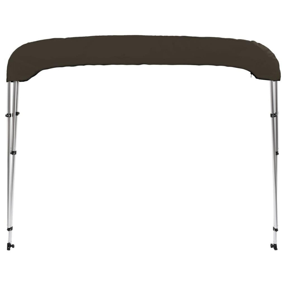 VIDAXL Auvent bimini a 3 arceaux noir 183x160x137 cm