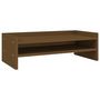 Voir la diapositive 2 : VIDAXL Support de moniteur Marron miel 50x24x16 cm Bois de pin solide