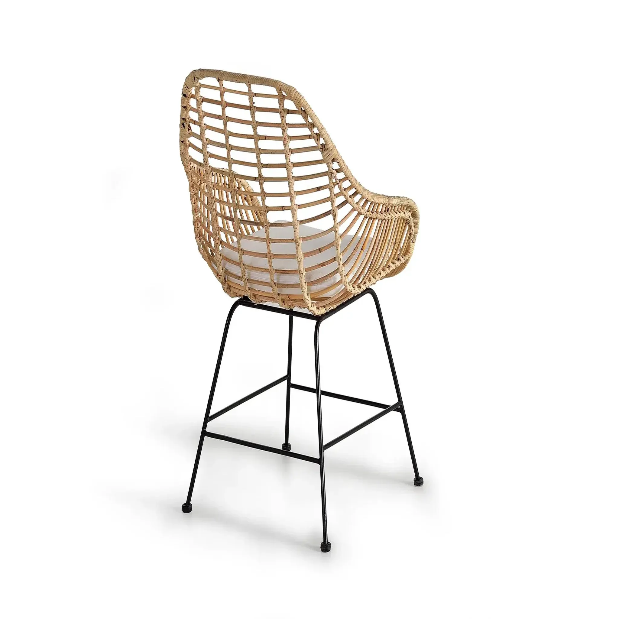 Voir la diapositive 3 : GINER Y COLOMER SL Lot de 2 chaises de rotin naturel 66 cm style méditerranéen