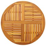 VIDAXL Dessus de table Ø90x2,2 cm rond bois massif d'acacia