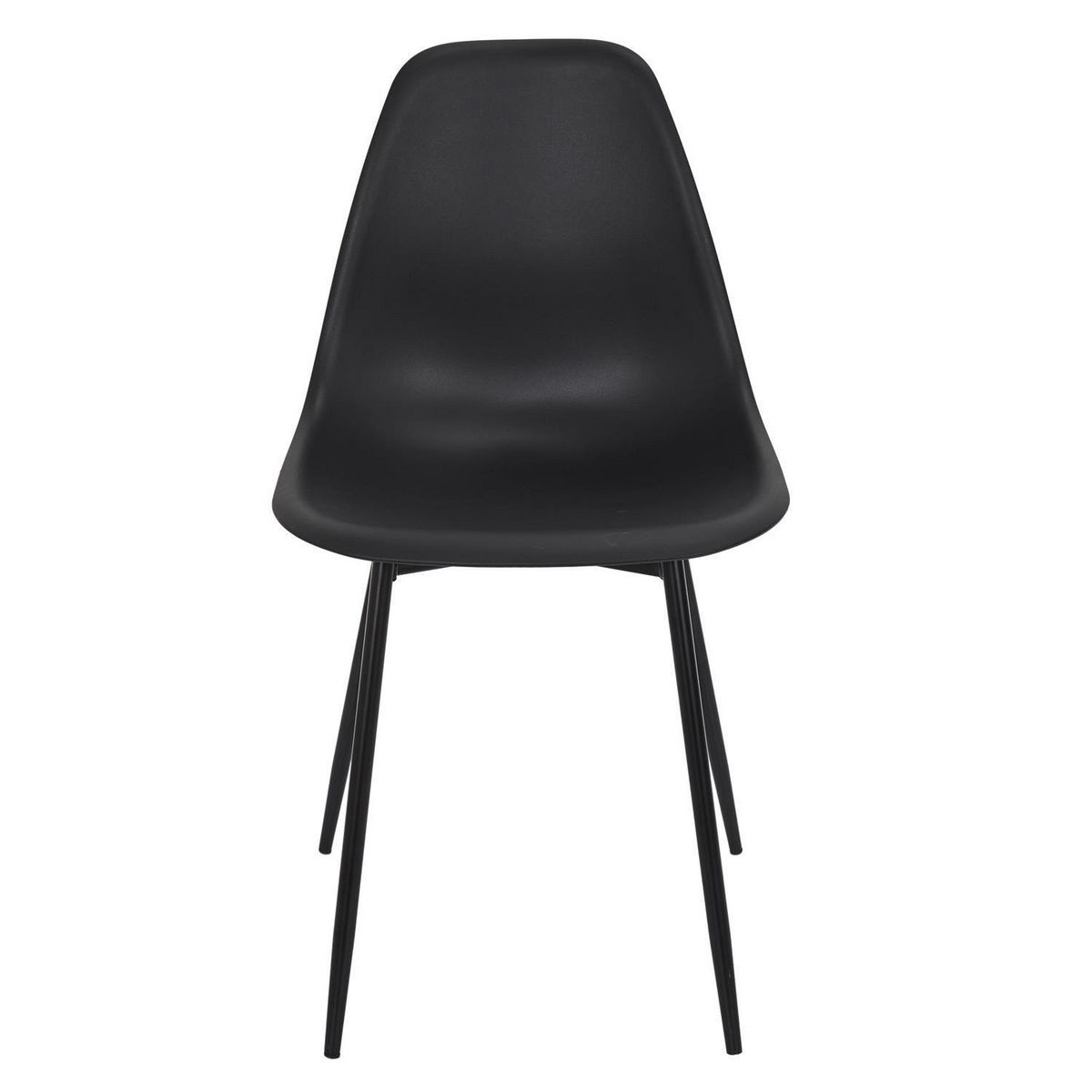 TOILINUX Lot de 6 chaises GUSTAV - Noir