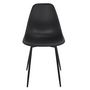 Voir la diapositive 3 : TOILINUX Lot de 6 chaises GUSTAV - Noir